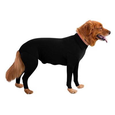 Pijamale pentru animale de companie Salopetă pentru câini Protecție operativă cu mâneci lungi Costum de recuperare Body cu 4 picioare Haine pentru câini mici și mijlocii