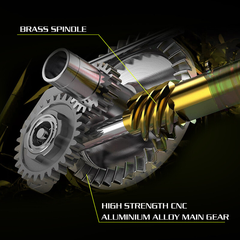 Sougayilang 1000-4000 besisukanti žūklės ritė iš aliuminio lydinio 5.2:1 didelio greičio maks. vilkimo 10 kg ešerių žvejybos reikmenys