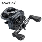 SOLOKING FLYPLUM R2 Baitcaster ritė 8.1 pavaros santykis 6+1BB 159gram/5.6oz 5KG Power Drag Clicker Baitcasting žvejybos ritė