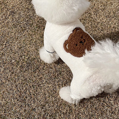 Drabužiai naminiams gyvūnėliams žiemai Mieli meškiuko raštai šunų drabužiai Meškiukai Šilti kombinezonai Drabužiai šuniukui pliušiniai keturkojai drabužiai naminių gyvūnėlių reikmenys