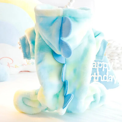 Salopetă de iarnă pentru pisici pentru câini, haine cosplay, pijama caldă de pluș pentru animale de companie pentru câini de talie mică, schnauzer, haină pentru cățeluș pomeranian, roupa para cachorro