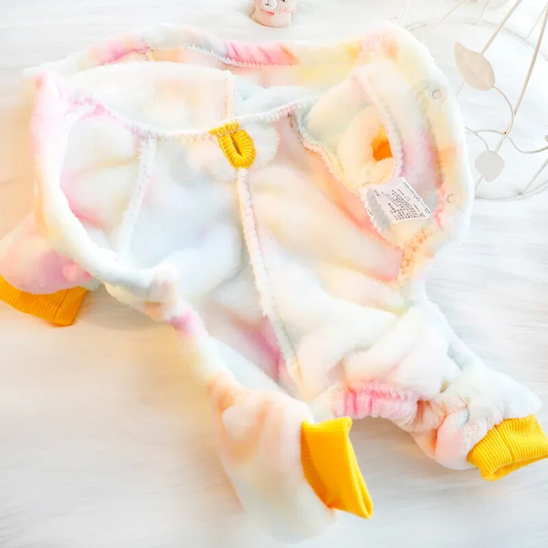 Salopetă de iarnă pentru pisici pentru câini, haine cosplay, pijama caldă de pluș pentru animale de companie pentru câini de talie mică, schnauzer, haină pentru cățeluș pomeranian, roupa para cachorro