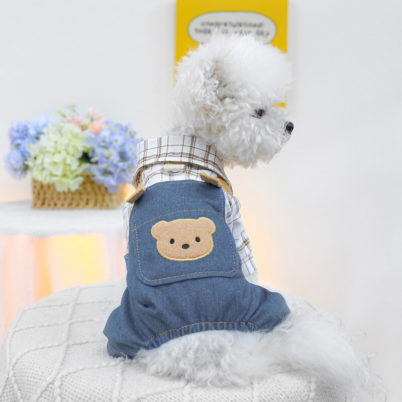 1 vnt naminių gyvūnėlių drabužiai pavasario ir rudens lokio lobis Keturių kojų kelnės, tinkamos mažiems ir vidutinio dydžio šunims