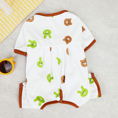 Pavasario ir vasaros naminių šunų kombinezonas šuniukų megztinis šunų drabužiai mažiems šunims Čihuahua prancūzų buldogų kostiumas, medvilninė pižama