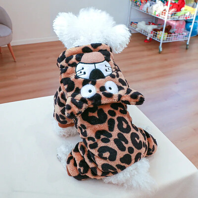 Naminių gyvūnėlių reikmenys mažiems ir vidutiniams šunims Šunų drabužiai Koralų vilnos pastorinta keturių pėdų transformacinė šunų liemenė