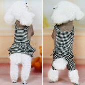 Šiltas šunų kombinezonas, džemperis, suknelė šuniui, pavasario žiemos paltas Graži suknelė mažam šuniui, drabužiai katėms, kelnės su antkrūtiniu 30