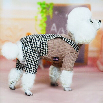 Šiltas šunų kombinezonas, džemperis, suknelė šuniui, pavasario žiemos paltas Graži suknelė mažam šuniui, drabužiai katėms, kelnės su antkrūtiniu 30