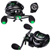 „Sougayilang“ žvejybos ritės pavaros koeficientas „Max Drag Baitcasting“ ritė su aliuminio ritė, skirta „Luya“ gėlavandenės „Pesca“ žvejybos ritės