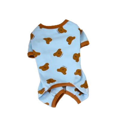 Jauns rudens jauks lāča drēbes suņu kombinezonam, mīksta kokvilnas mājdzīvnieku pidžama mazam sunim mājdzīvnieku kostīms kucēns kaķis suns apģērbs Čivava Yorkie