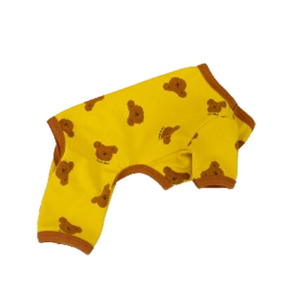 Jauns rudens jauks lāča drēbes suņu kombinezonam, mīksta kokvilnas mājdzīvnieku pidžama mazam sunim mājdzīvnieku kostīms kucēns kaķis suns apģērbs Čivava Yorkie