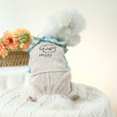 1 vnt. naminių gyvūnėlių drabužiai kačių pavasario ir rudens lotoso lapų žalios baltos petnešėlės keturkojos, tinkamos mažiems ir vidutiniams šunims