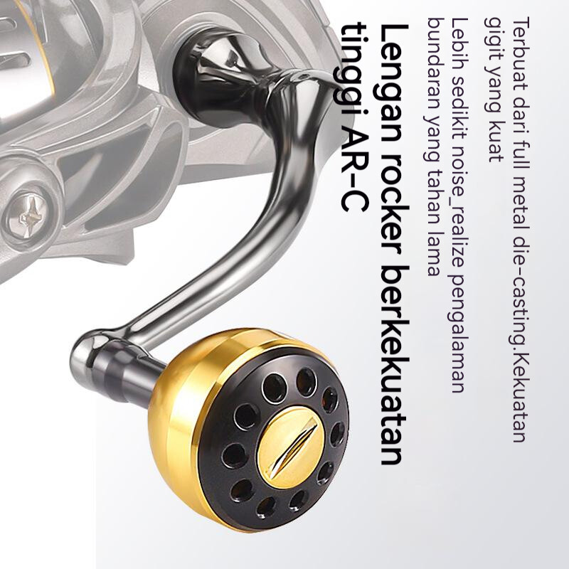 Nauja meškeriojimo ritė, maksimalus vilkimas 30 kg Dešinė/kairė keičiamos rankenos sukimosi ritės 5,2:1 santykis be tarpo didelės spartos žvejybos ritė