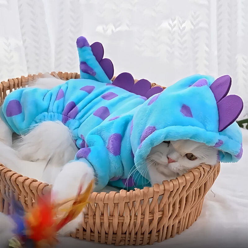 Mopso ryklio kostiumas Jaukus Frenchton Puppy 4 Kojos Hoodis Naminio šuns Drabužiai Šuns Hoodie Cosplay Kostiumų Apranga Megztinis Pižama