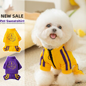 Sporta Kombinezoni Suņiem Modes Suņu Kapuči Mētelis Silts Mīksts Kucēnu Apģērbs Jauki Print Kaķu Jumpduits Mājdzīvnieku Džemperi Ziemas Suņu Apģērbi