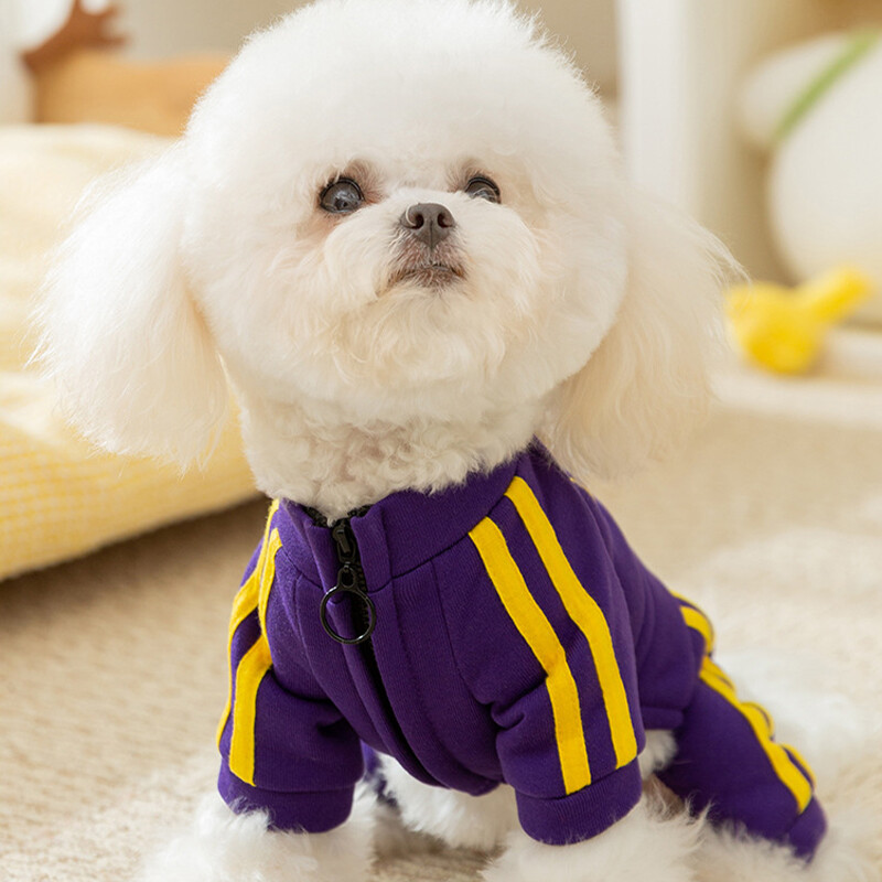 Sporta Kombinezoni Suņiem Modes Suņu Kapuči Mētelis Silts Mīksts Kucēnu Apģērbs Jauki Print Kaķu Jumpduits Mājdzīvnieku Džemperi Ziemas Suņu Apģērbi