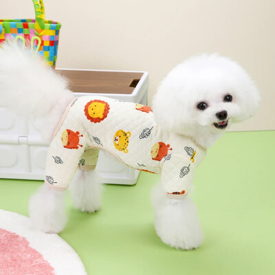 Šiltas naminių gyvūnėlių žieminis kombinezonas mažiems šunims Drabužiai šuniukui Minkšta striukė Kombinezonai Čihuahua Mopso Apranga Yorkies Kostiumai Šunų Priedai