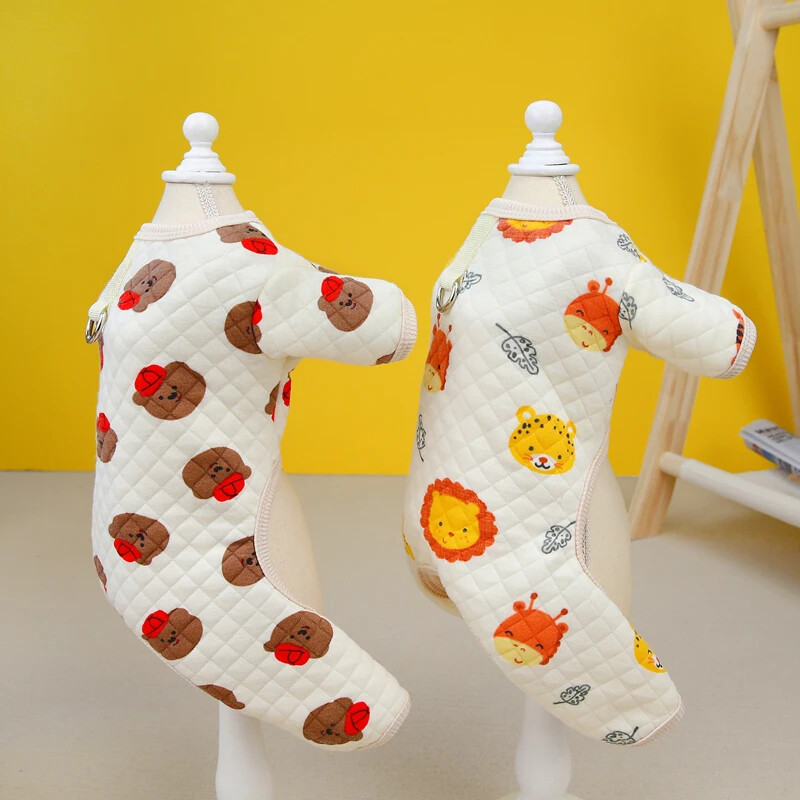 Šiltas naminių gyvūnėlių žieminis kombinezonas mažiems šunims Drabužiai šuniukui Minkšta striukė Kombinezonai Čihuahua Mopso Apranga Yorkies Kostiumai Šunų Priedai