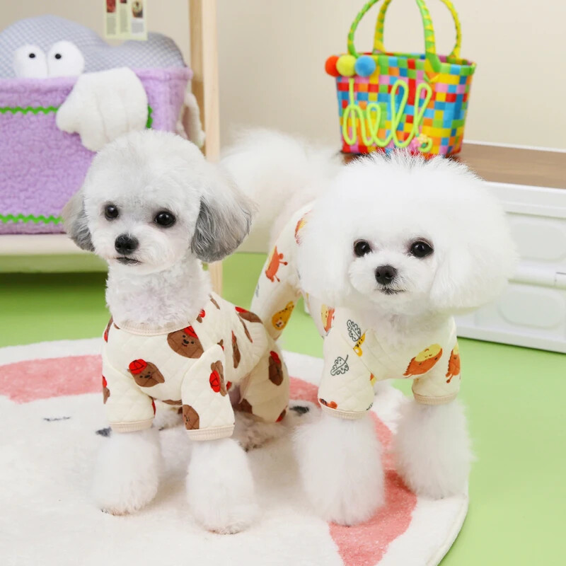 Šiltas naminių gyvūnėlių žieminis kombinezonas mažiems šunims Drabužiai šuniukui Minkšta striukė Kombinezonai Čihuahua Mopso Apranga Yorkies Kostiumai Šunų Priedai
