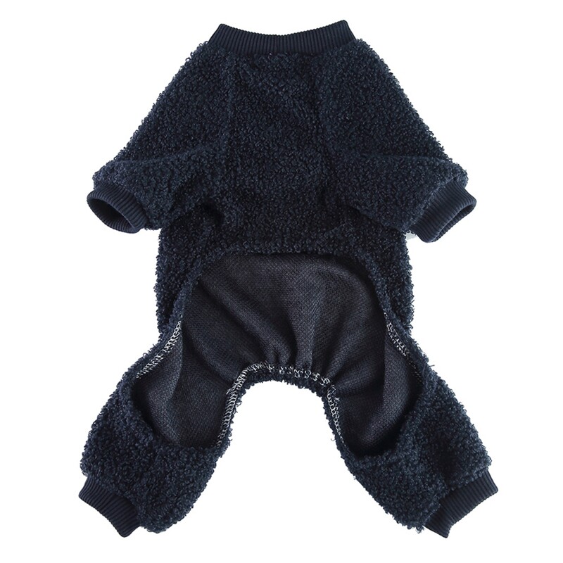 Mīksta, elastīga vilnas suņu pidžama rudens ziemas suņu apģērbi Jauki suņu džemperi ar 4 kājām kucēnu kombinezoni maziem suņiem Mēteļi Apģērbs