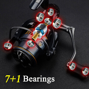 Spinning Fishing Reel 2000/3000/4000/5000/6000 High Drags Saltwater Stainless Metal Coils Series Αριστερός/Δεξιός Περιστρεφόμενος Τροχός