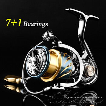 Spinning Fishing Reel 2000/3000/4000/5000/6000 High Drags Saltwater Stainless Metal Coils Series Αριστερός/Δεξιός Περιστρεφόμενος Τροχός