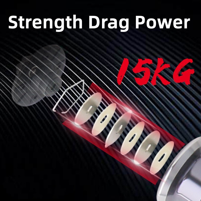 Mavllos DAII Bass spiningo ritė, 15 kg stabdymo jėgos santykis 5,2:1 metalinė rankenėlė, 2000–7000 dydžio itin lengva sūraus vandens karpių žvejybos ritė