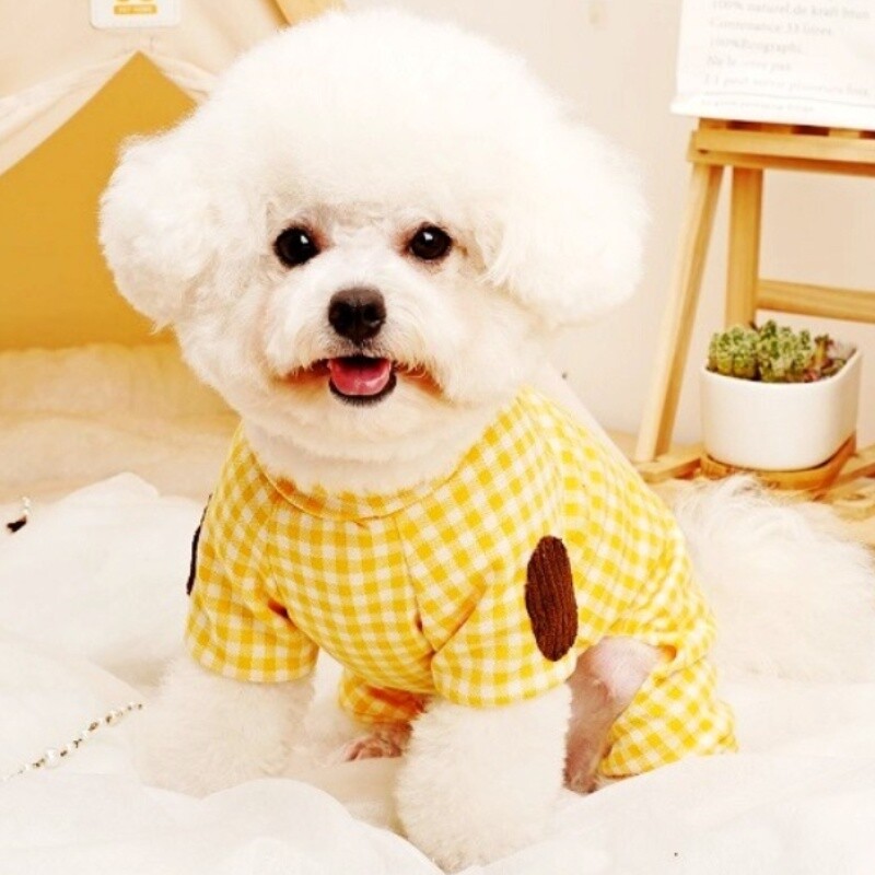 Drabužiai naminiams šunims mažiems šunims Madingi languoti šunų kombinezonai rudeniniai šuniukų pižamos Mieli minkšti kačių kombinezonai Čihuahua naminių kombinezonai