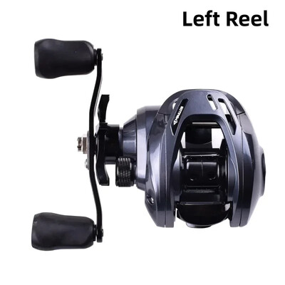 Mavllos Finsen makšķerēšanas spole, oglekļa šķiedras bremžu vilkmes jauda 7 kg, attiecība 7,1:1, misiņa zobrata magnētiskās sistēmas Baitcaster spole