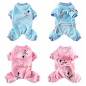 Ziemassvētki Mājas suņu apģērbi Ziemas silti Suņu kombinezoni Pidžamas maziem suņiem Kucēns Kaķis Čivavas Apģērbs Mājdzīvnieks Pomerānijas pidžamas