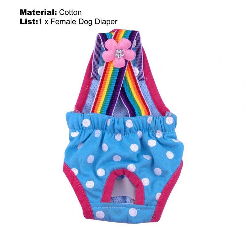 Női kutyapelenka fehérnemű Alsónadrág Aranyos Kényelmes Mosható Pöttyös csíkos Egészségügyi Pelenka Kisállat Élettani Nadrágok Otthonra