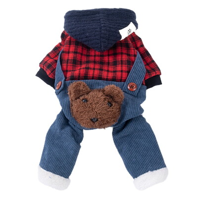 1vnt Cozy Pet Jumpsuit – paminkštintas šunų paltas rudeniui ir žiemai – šilti, minkšti ir patogūs augintinio drabužiai mažiems ir dideliems