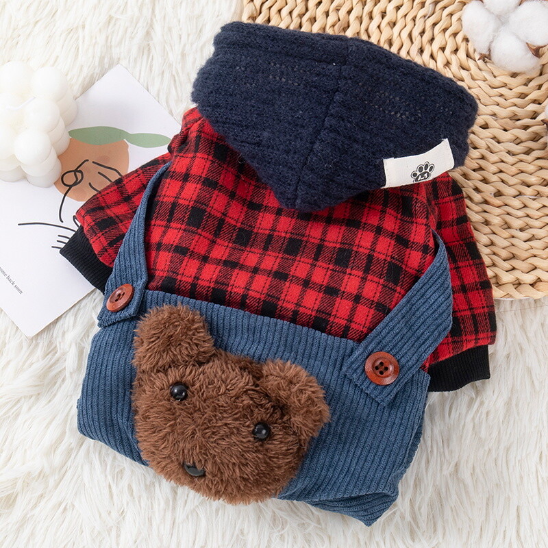 1vnt Cozy Pet Jumpsuit – paminkštintas šunų paltas rudeniui ir žiemai – šilti, minkšti ir patogūs augintinio drabužiai mažiems ir dideliems