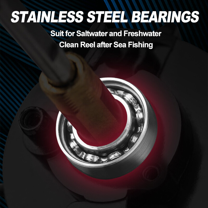 Mavllos TAKUMI karpių žvejybos ritė su traukos galia 10 kg greičio santykis 5,2:1 5+1 guoliai sūraus vandens ešerių upėtakių sukimo ritė