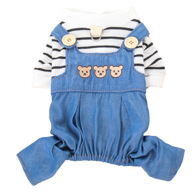 Mažų veislių naminių gyvūnėlių kombinezonai – lengvas vasaros kombinezonas madingiems augintiniams – patogios keturkojės kelnės