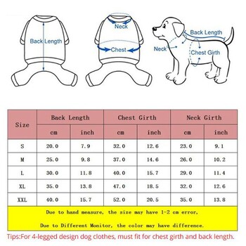 Комбинезон за домашни кучета Котка с 4 крака Есенни топли дрехи за кучета Пижами Гащеризони за малки и средни кучета Домашни любимци Теди Дрехи за чихуахуа