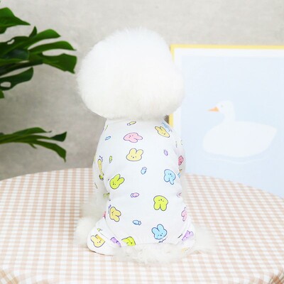 Mājdzīvnieku suņu kombinezoni kaķim 4 kājām rudens silti suņu apģērbi pidžamas kombinezoni maziem vidējiem suņiem Mājdzīvnieki Teddy Chihuahua apģērbs