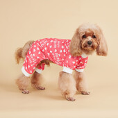 Šunų pižamos Aš myliu mamą Minkštos rožinės širdelės raštais šunų drabužiai Kombinezonai šunų kostiumai mažo ir vidutinio šuniuko šuniuko katės mamos dienai