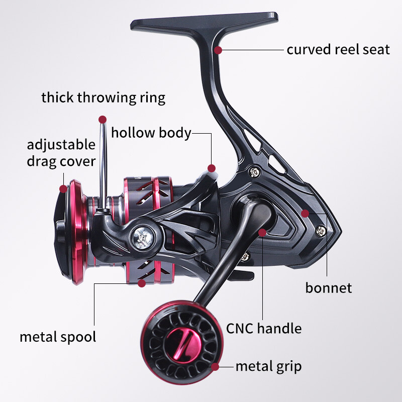 LINNHUE žvejybos ritė 500-7000 spiningo ritė metalinė atsarginė ritė Jūros vandens ritė žvejybos reikmenys karpių ritė