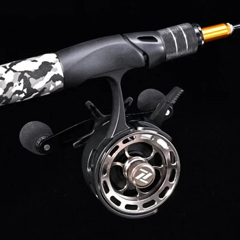 Αξεσουάρ εξοπλισμού ψαριών CNC Ice Fishing Wheel Winter Quick Release Roel 3+1 Metal Spool Coil Smooth Lure Fish Equipment