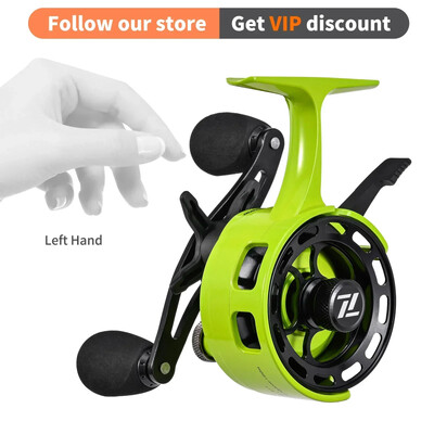 CNC poledinės žūklės rato žieminė greito atjungimo ritė 3+1 metalinė ritė, sklandžiai jaukų žuvies įrangos priedai