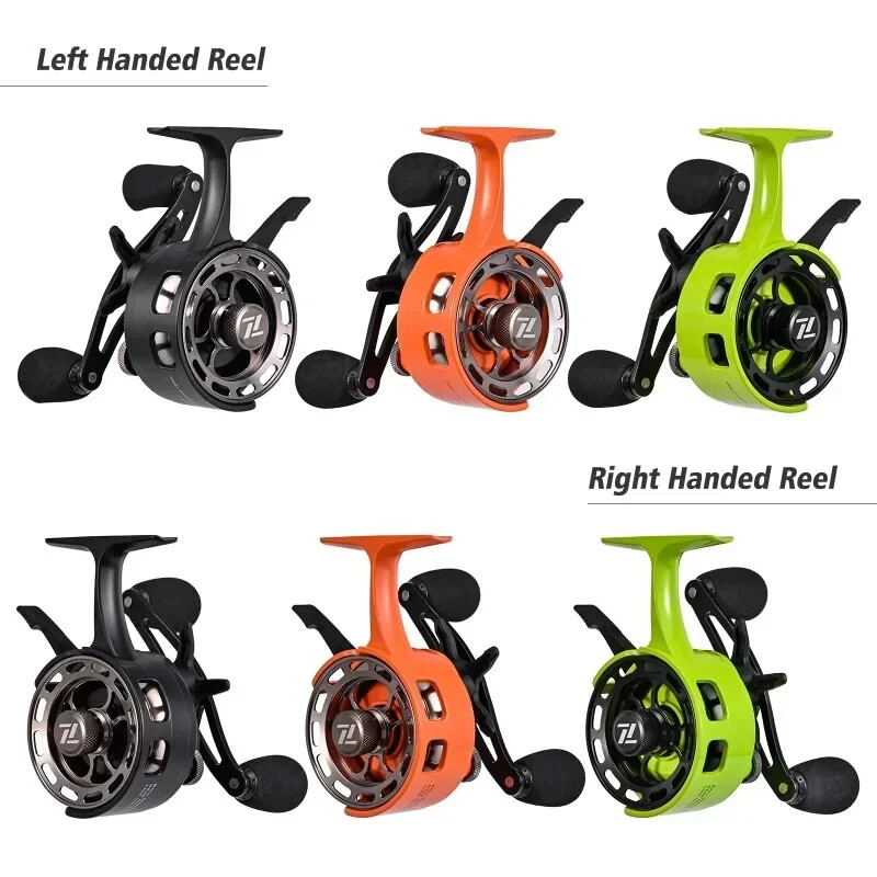 CNC poledinės žūklės rato žieminė greito atjungimo ritė 3+1 metalinė ritė, sklandžiai jaukų žuvies įrangos priedai