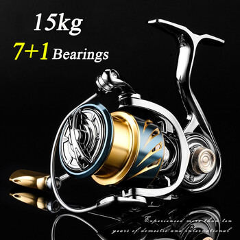 Spinning Fishing Reel 2000/3000/4000/5000/6000 High Drags Saltwater Stainless Metal Coils Series Αριστερός/Δεξιός Περιστρεφόμενος Τροχός