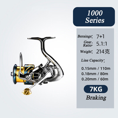 Besisukanti žvejybos ritė 2000/3000/4000/5000/6000 didelio pasipriešinimo sūraus vandens nerūdijančio metalo ritinių serija kairėje/dešinėje pusėje sukimo ratas