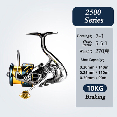 Besisukanti žvejybos ritė 2000/3000/4000/5000/6000 didelio pasipriešinimo sūraus vandens nerūdijančio metalo ritinių serija kairėje/dešinėje pusėje sukimo ratas