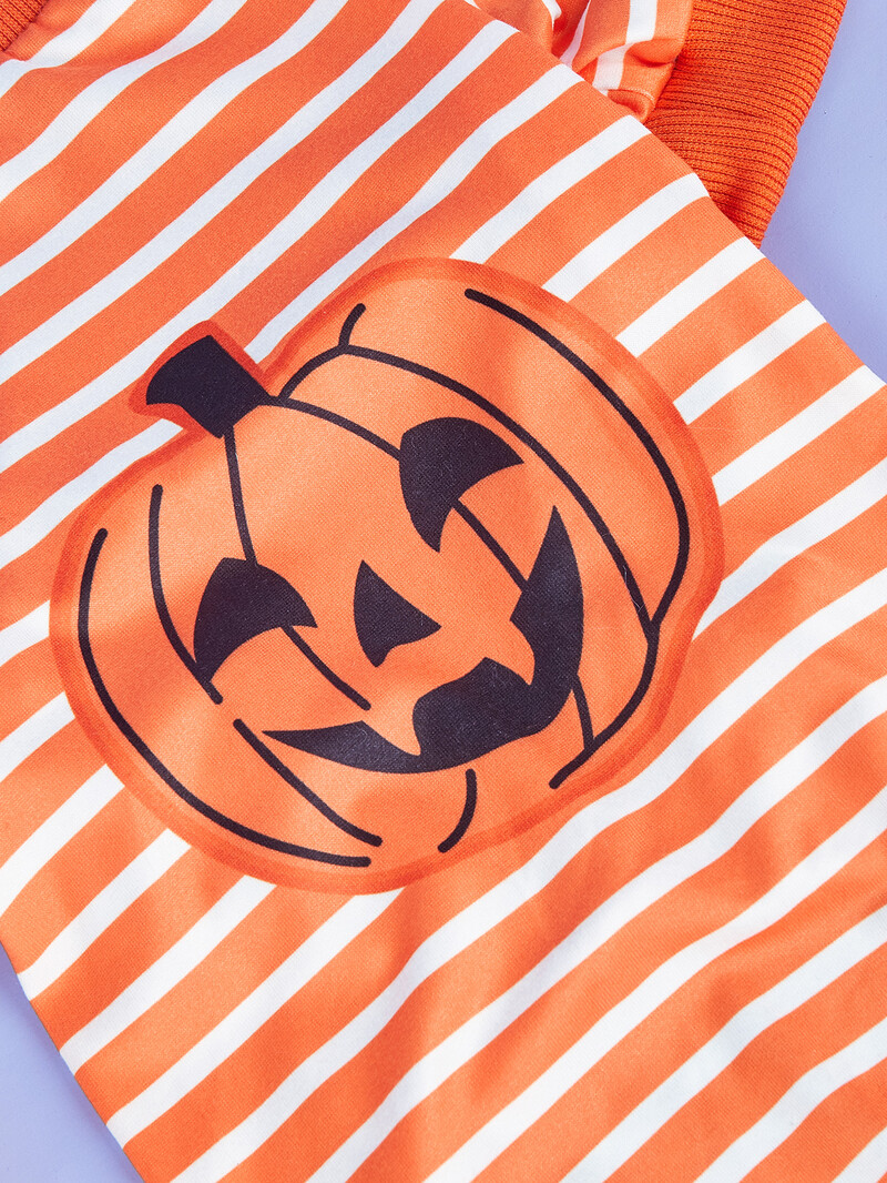 Mājas suns ķirbju kombinezons, kostīms Helovīna saģērbšanas ballītei, mājdzīvnieku karnevālam, jautrai ballītei Ķirbju pidžama mājdzīvnieku apģērbs puišiem