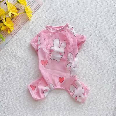 Vasaros tinklinis kvėpuojantis naminių šunų kombinezonas šunų pižamos kostiumai mažiems ir vidutiniams šunims šuniukų kombinezonas Pižamos Chiwawa Yorkie