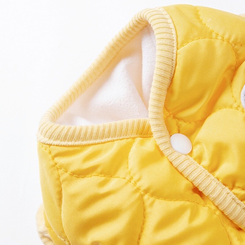 Paminkštintas šuniuko Onesie žieminis šiltas šunų drabužis šunų kombinezonas Medvilninis paltas Mielas kačių pūkinis striukė Prancūzų buldogų kostiumas naminiams gyvūnėliams