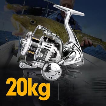 Spinning Fishing Reel 2000/3000/4000/5000/6000 High Drags Saltwater Stainless Metal Coils Series Αριστερός/Δεξιός Περιστρεφόμενος Τροχός