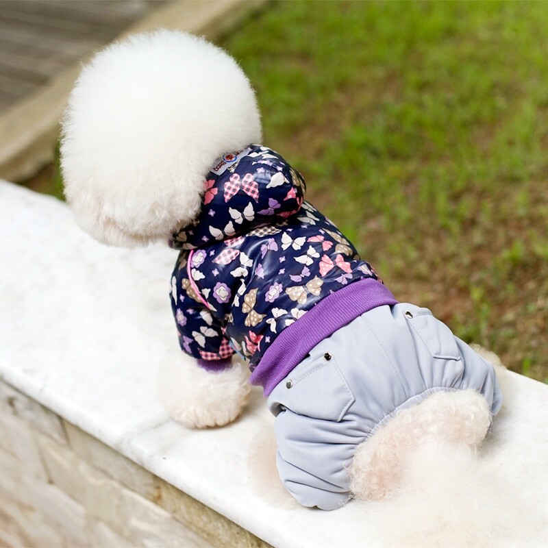 Kombinezonai šuniui Pavasariniai šunų striukės paltai šilti šuniuko kombinezonai Madingi katės kostiumai Mieli spausdinti naminių gyvūnėlių komplektai Prancūzų buldogo jorko pižamos