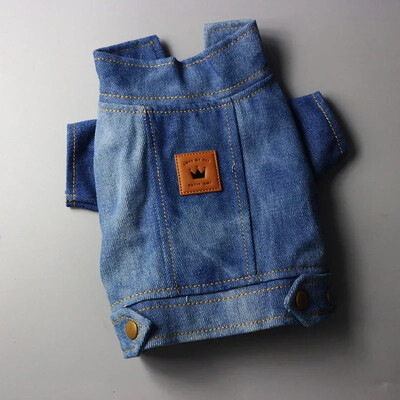 Vasariniai šunų drabužiai Džinsai Džinsai Šuniui Suknelė Kombinezonas Paltas Striukė berniukui Mergaitei Šuns Drabužiai Pora Naminio gyvūno apranga šuniuko kostiumo kombinezonai